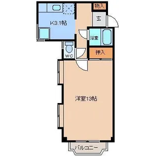 ジュネスSATO 21【2階】の間取り