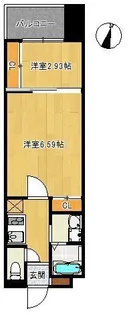 グランパーク県庁前【7階】の間取り