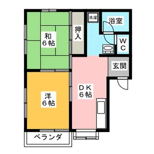 パーム スプリングス【1階】の間取り