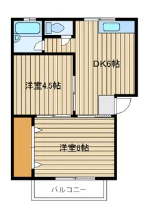 イーストビル【2階】の間取り