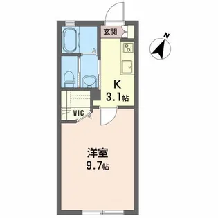 シャーメゾン前田【1階】の間取り