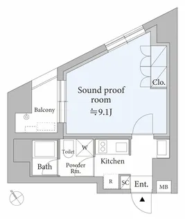 ASTILE STUDIO代々木【5階】の間取り