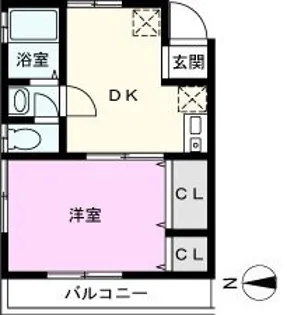 峰ハイツ【2階】の間取り