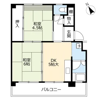 UR徳力【1階】の間取り