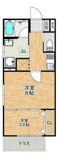 アンフィル中央【1階】の間取り