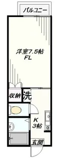 カーサR・E【1階】の間取り