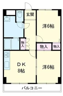 さくら都市マンション2番館【4階】の間取り
