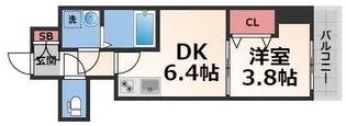 GARDENIA城東【1階】の間取り