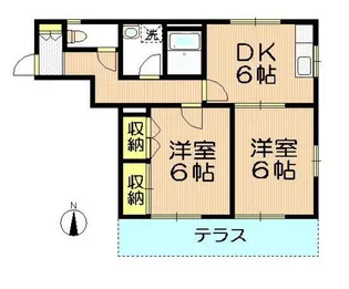 ガーデニア【1階】の間取り