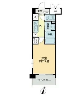 フェリース横濱【4階】の間取り