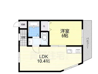 グランドハイツ2号館【1階】の間取り