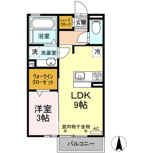 カーサ・ナターレII【2階】の間取り