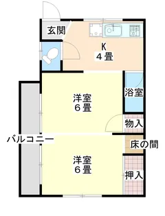 エバーブルー【3階】の間取り