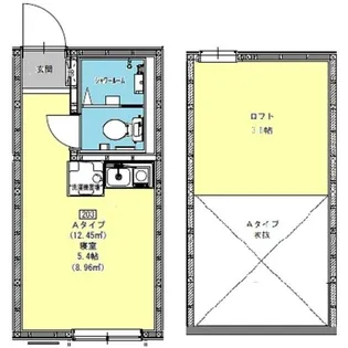 アモーレ和田町【1階】の間取り