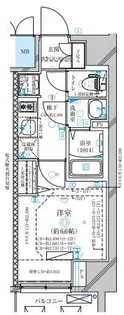 ディアレイシャス今池【9階】の間取り