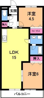 ファミール中央【4階】の間取り
