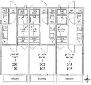クレールコート【2階】の間取り