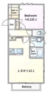 ドマーニ川崎【2階】の間取り