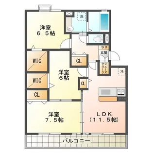 Lavender Hearts【2階】の間取り