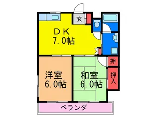 コーポサンライズ【1階】の間取り