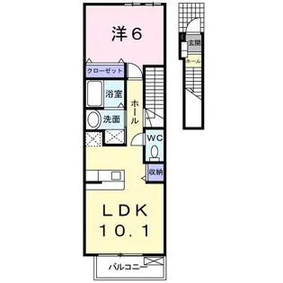 グリーンヴィラージュA棟【2階】の間取り