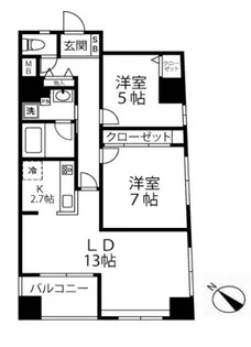 グリーンパーク日本橋Deux【4階】の間取り