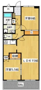 ROSE CORE COURT【2階】の間取り