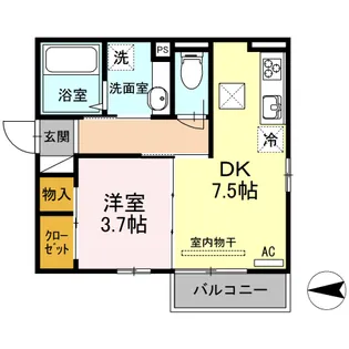 フォーライフ21【1階】の間取り