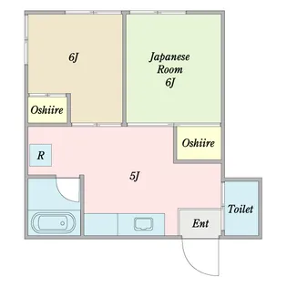 上宿ハイツ【1階】の間取り