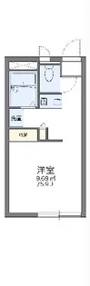 レオパレスケーン【1階】の間取り