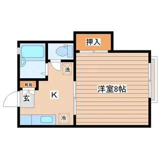 カーサ・ビヤンカ【2階】の間取り