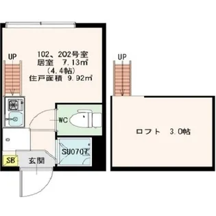 Stage中野III【2階】の間取り