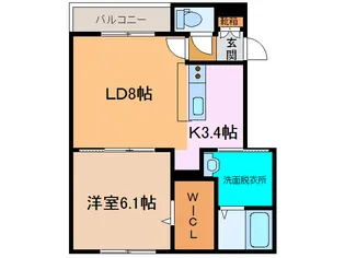 Clotho【1階】の間取り