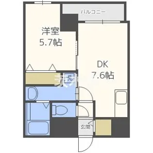 プレアデス千里山田【3階】の間取り