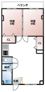 味噌天神マンション【3階】の間取り