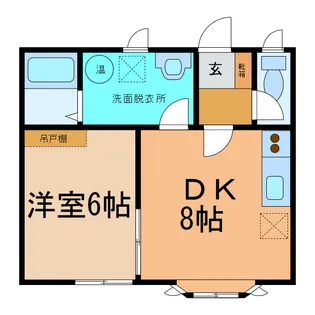 華ハイツ【1階】の間取り