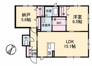 ホワイトコーポ府中 壱番館【1階】の間取り