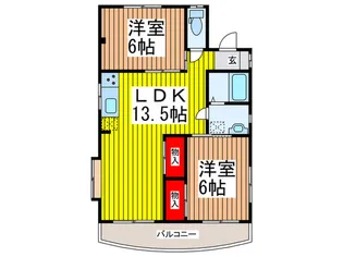 メゾンクレール【3階】の間取り