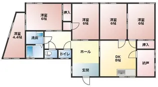 メゾンタナカB【1階】の間取り