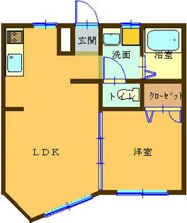 メゾンヒル【1階】の間取り