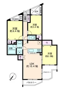 アルファグランデ浦安舞浜【4階】の間取り