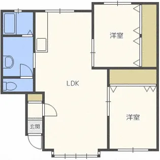 ミレニアム西館【2階】の間取り