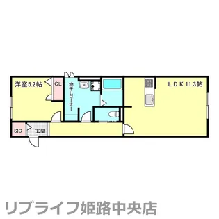 仮称)姫路市飯田アパート【2階】の間取り