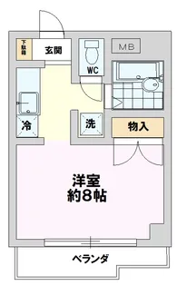 ヴィラージュ八王子【8階】の間取り
