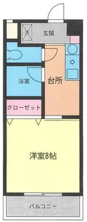 ファーストタウン中央【4階】の間取り