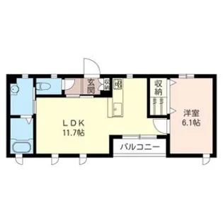 メゾン エフティー【1階】の間取り