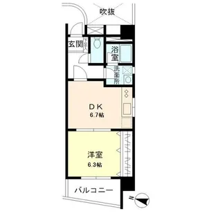 グリーンコート【6階】の間取り