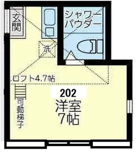 ユナイト追浜ドミンゴエリアス【2階】の間取り