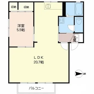 ガーデンハイツ錦【1階】の間取り