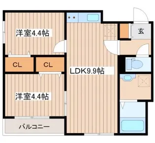 プロヴィデンス北円山【3階】の間取り